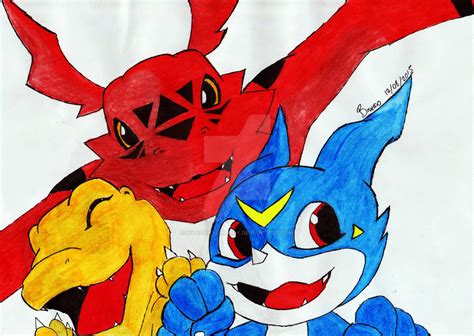 agumon|agumon veemon and guilmon.